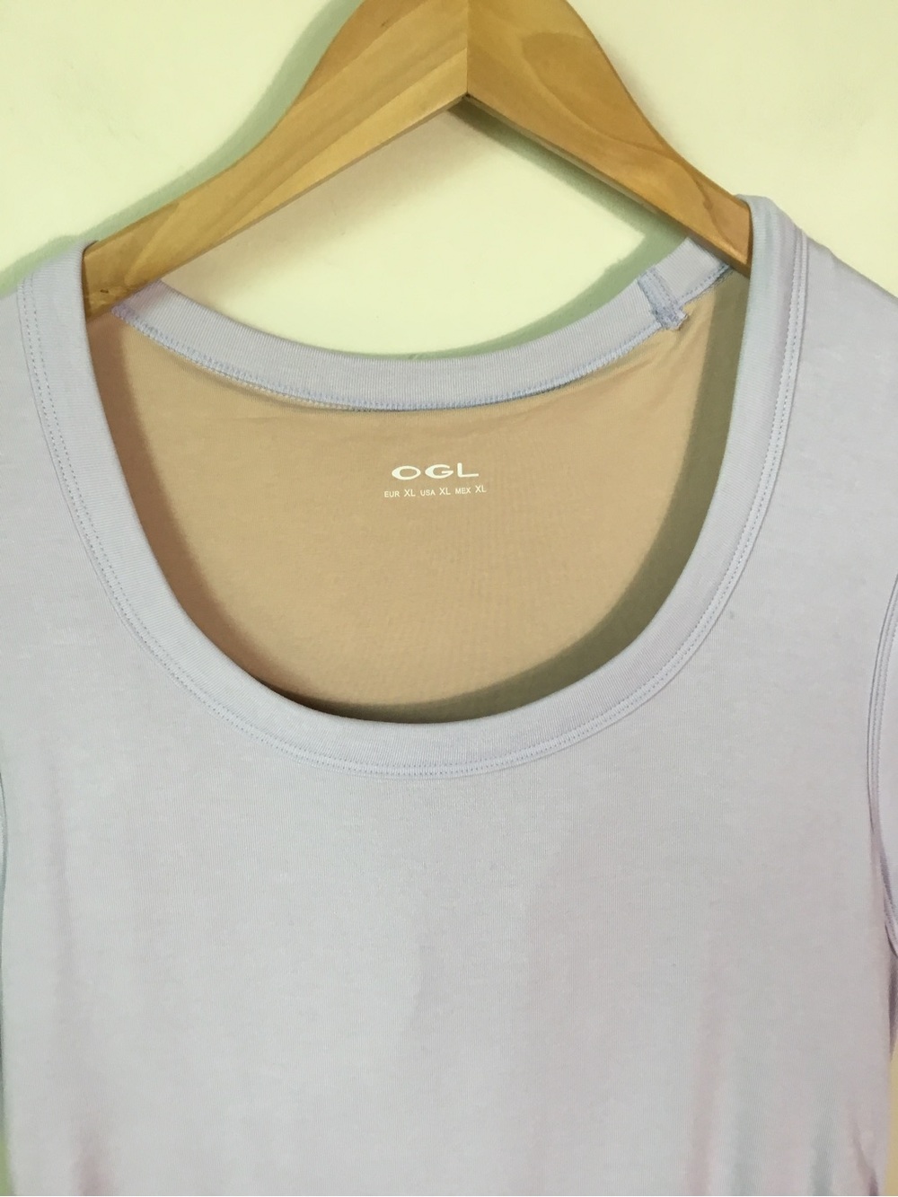 OGL Move Scoop Neck Ruched New Airy Bra MIDI Dress in Powder Lilac - Picture 6 of 7